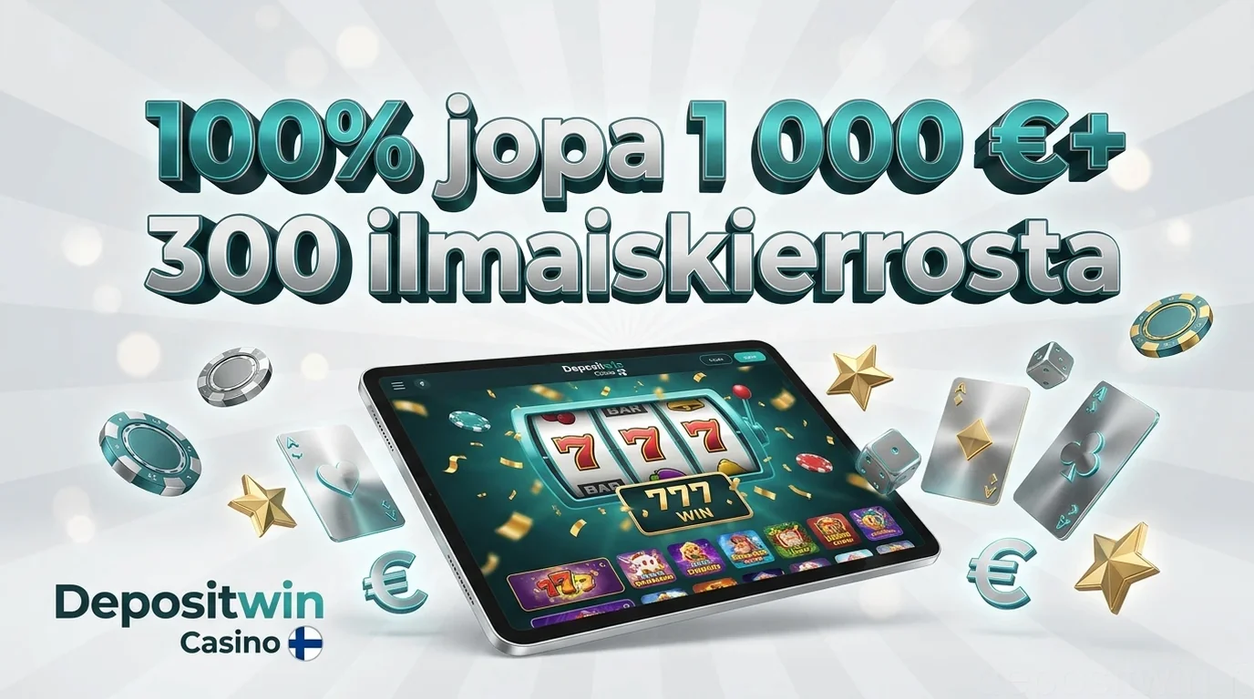 100% jopa 1 000 €+ 300 ilmaiskierrosta